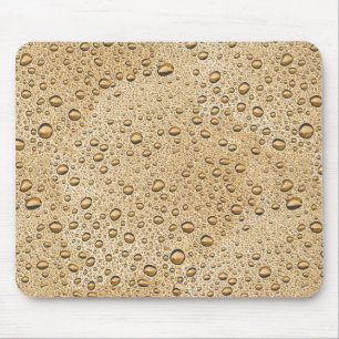 Mousepad gotículas de água Dourada