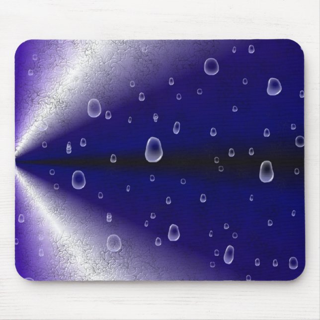 Mousepad Gotículas de chuva no Arco-íris Roxo (Frente)