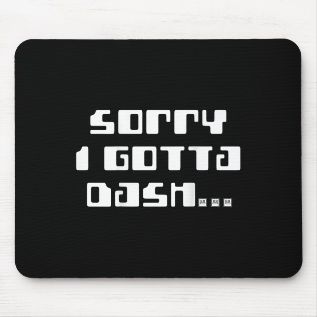 Mousepad Gotta Dash Video Game Geometry Video Gamer Back Pr (Frente)