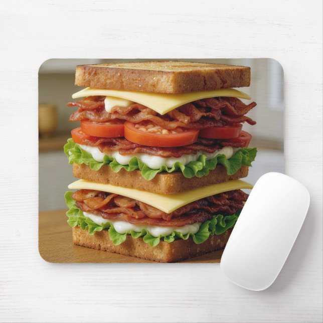 Mousepad Gourmet B.L.T. Sandwich (Com mouse)