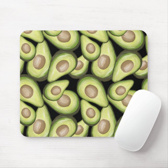 Mousepad Gourmet Fresco Vegan Avocado Padrão (Com mouse)