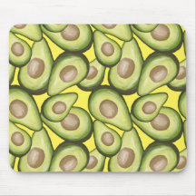 Gourmet Fresco Vegan Avocado Patterno do Mouse