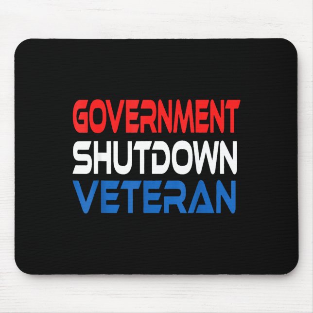 Mousepad Government Shutdown Veteran  (Frente)