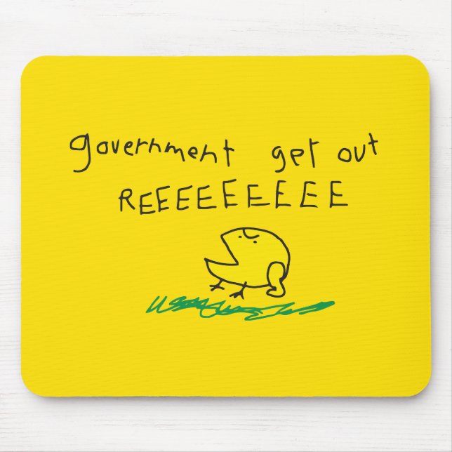 Mousepad Governo sair do sinalizador de Gadsden REE SNEKRIG (Frente)
