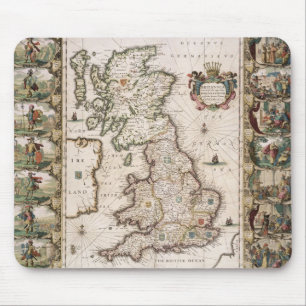 Mousepad Grâ Bretanha como foi dividida no Tyme do Engli