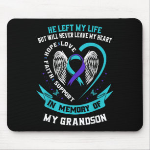 Mousepad Gra Memorial de Prevenção de Sensibilização Contra