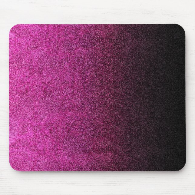 Mousepad Gradação da brilho rosa e preto (Frente)