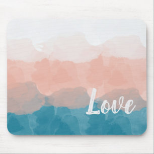 Mousepad Gradação Gradata de Amor Azul e Rosa-Rosa