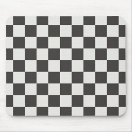 Mousepad Grade Moderna Carvão e Xadrez Creme
