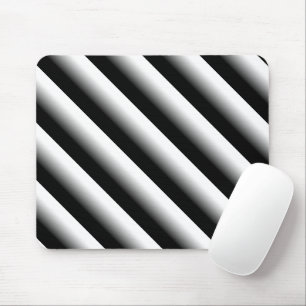 Mousepad Gradiente 3D, preto, cinzento e branco