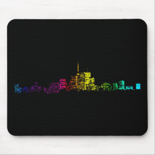 Mousepad Gradiente da linha do horizonte de Toronto