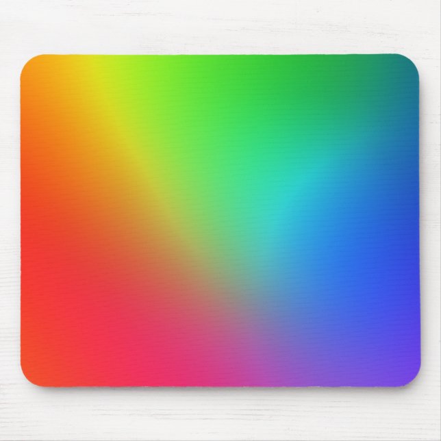 Mousepad Gradiente de Cores do Arco-íris (Frente)