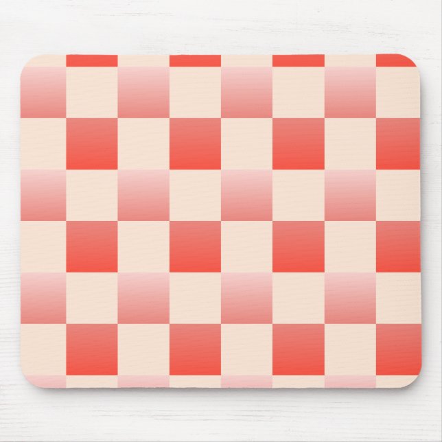 Mousepad Gradiente de Pêssego Coral Verificado (Frente)
