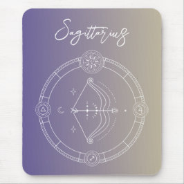 Mousepad Gradiente de sinal de estrela do horóscopo-zodiaco