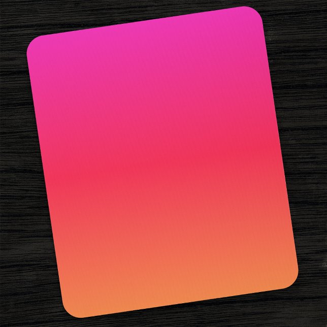 Mousepad Gradiente Moderno de Rosa para Laranja (Criador carregado)