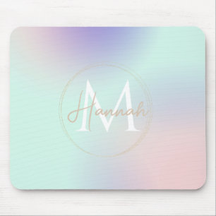 Mousepad Gradiente Roxo Púrpura do Pastel Rosa Elegante Mod