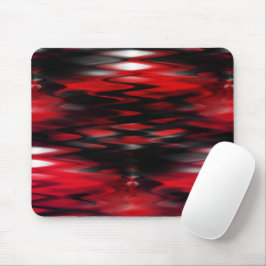 Mousepad Gradiente vermelho a negro que forma abstrato zigz