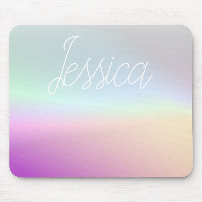 Mousepad Gradientes Ombre Coloridos Legais & Seu Script (Frente)