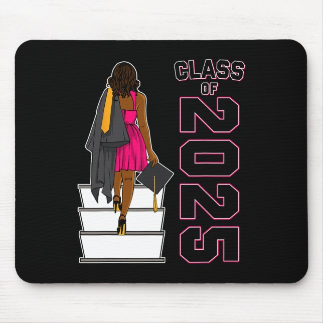 Mousepad Graduação Afro-Negra Africana Cl De (Frente)