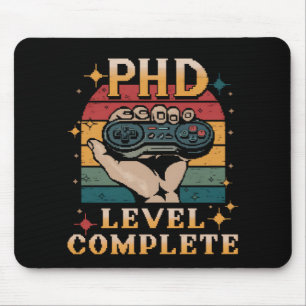 Mousepad Graduação Completa de Nível de Doutorado Jogos