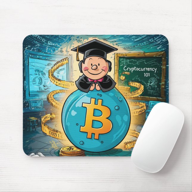 Mousepad Graduação de Criptomoeda (Com mouse)