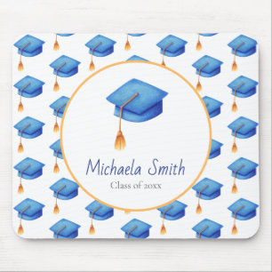 Mousepad Graduação do Segundo grau Azul Elegante Keepsasasa