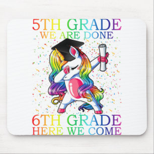 Mousepad Graduação em 5 de Meninas Presente de Unicórnio