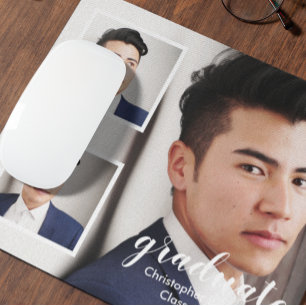 Mousepad Graduação Moderna com 3 Fotos