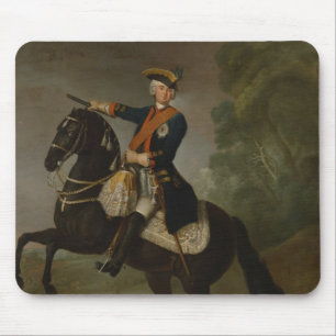Mousepad Graf von Schwerin de Kurt Christoph a cavalo