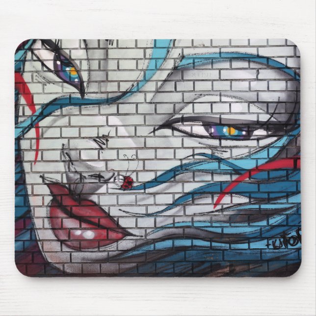 Mousepad Graffiti de Menina Asiática (Frente)