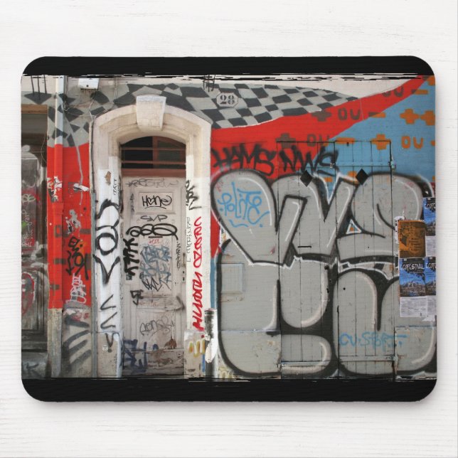 Mousepad Graffitis urbanos da arte (Frente)