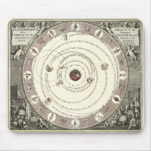 Mousepad Gráfico de Astrologia de Vintage