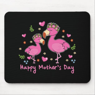 Mousepad Gráfico de Aves Flamingo Feliz dia de as mães Infa