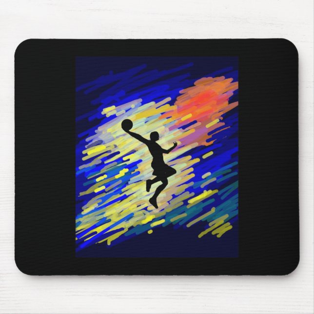 Mousepad Gráfico de basquete (Frente)