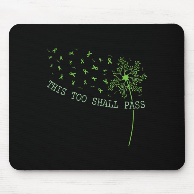 Mousepad Gráfico de Consciência da Saúde Mental Feliz (Frente)