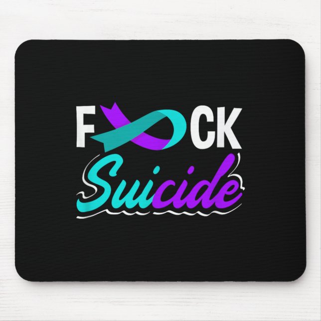 Mousepad Gráfico de Conscientização sobre Prevenção (Frente)