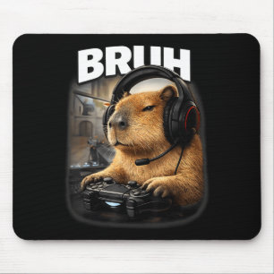 Mousepad Gráfico de gamer de capivara legal mano jogos de v