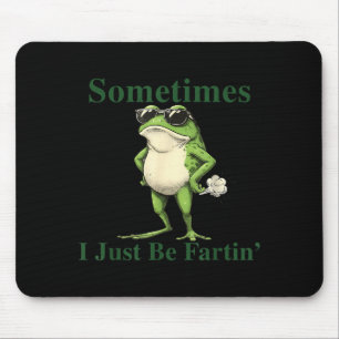 Mousepad Gráfico de Sapo Divertido e Legal Às Vezes Eu Esto