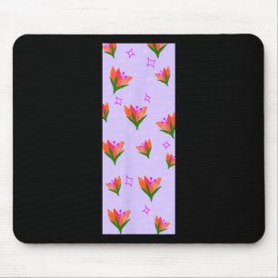 Mousepad Gráfico de Tapete de Yoga Flores da Lua Floresta S