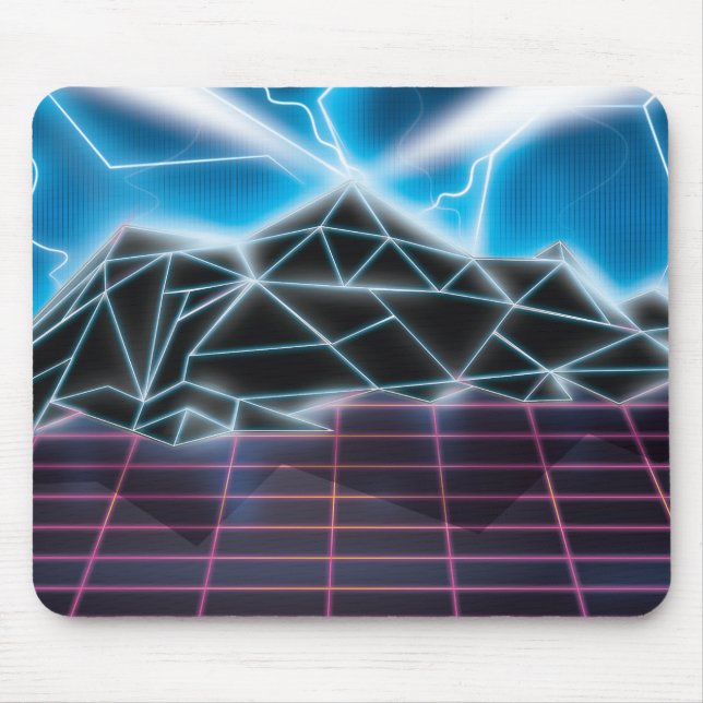 Mousepad gráfico de videogame retrô dos anos 80 (Frente)