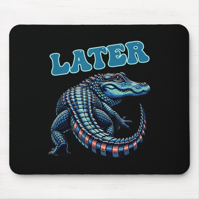 Mousepad Gráfico do jacaré do Gator posterior (Frente)