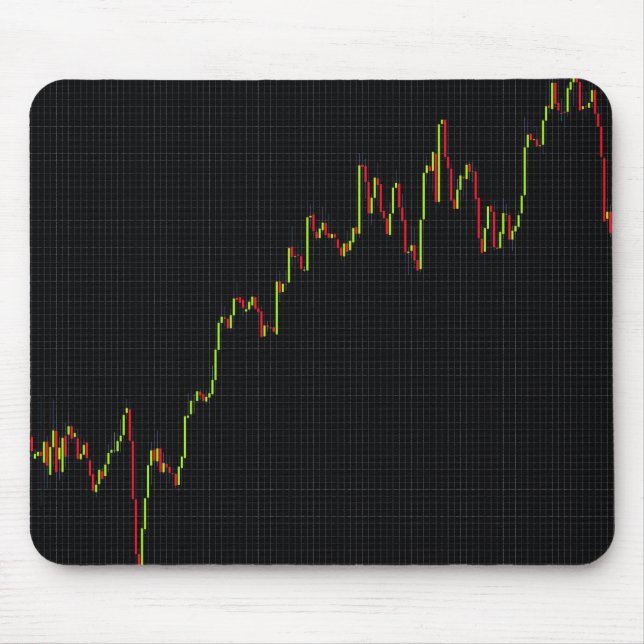 Mousepad Gráfico do mercado de ações Candlestick (Frente)