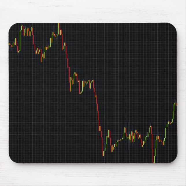 Mousepad Gráfico do mercado de ações Candlestick (Frente)