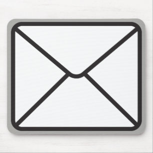 Mousepad Gráfico e Cinza do Envelope de Tendência Bonita