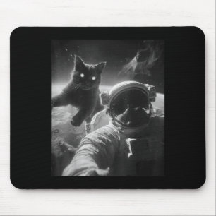 Mousepad Gráfico Engraçado Astronauta de Gato Selfie Engraç
