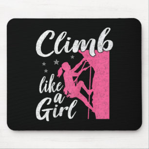 Mousepad Gráfico engraçado de amante de escalada para mulhe