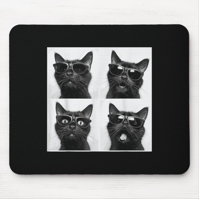 Mousepad Gráfico Engraçado Gato Fotobooth Selfie Funny _2 (Frente)