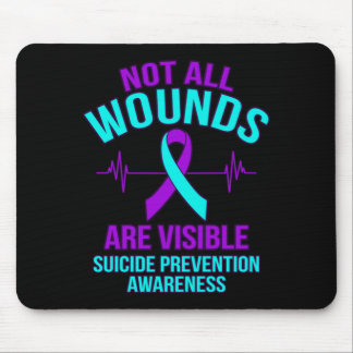 Mousepad Gráfico Feliz Conscientização Feridas Não São Visí
