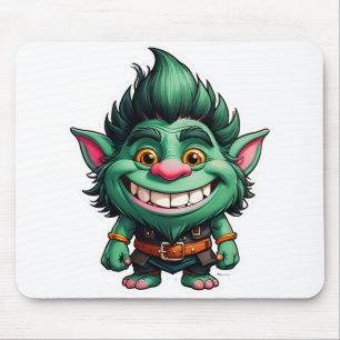 Mousepad Gráfico feliz de Chibi Troll