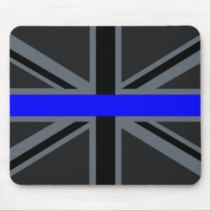Mousepad Gráfico fino de Blue Line Union Jack